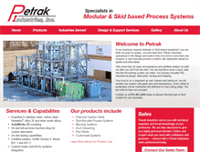 Tablet Screenshot of petrakinc.com
